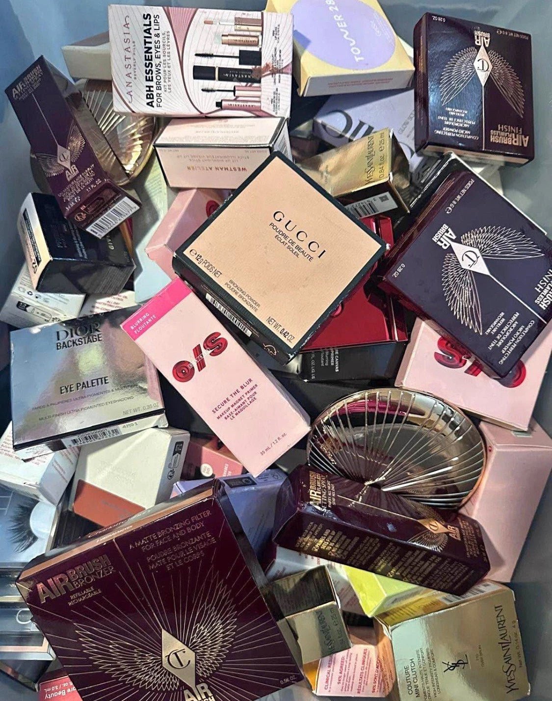 $1700 High End Sephora & ULTA Luxury Brand Name Cosmetic Lot - Give + GlowMedium Lux Box