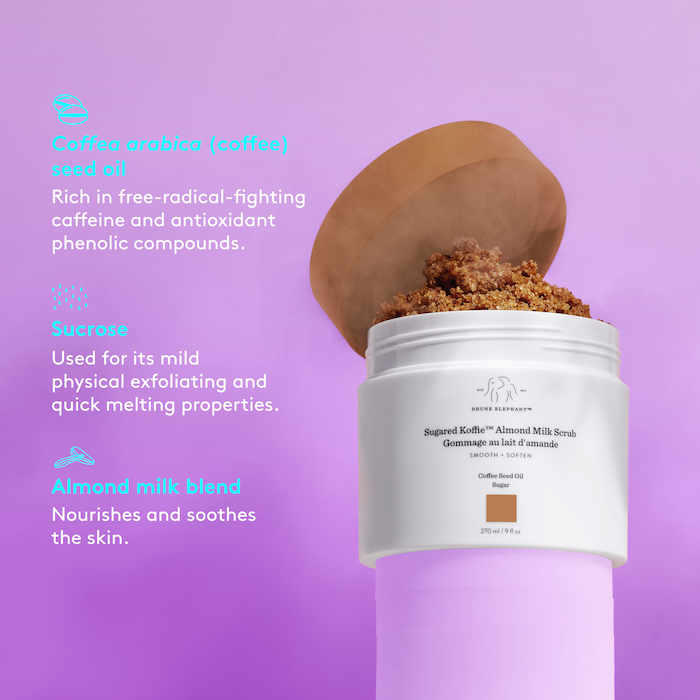 Drunk Elephant ‘Sugar Koffee’ Seed Oil Almond Body Scrub 9 Fl oz