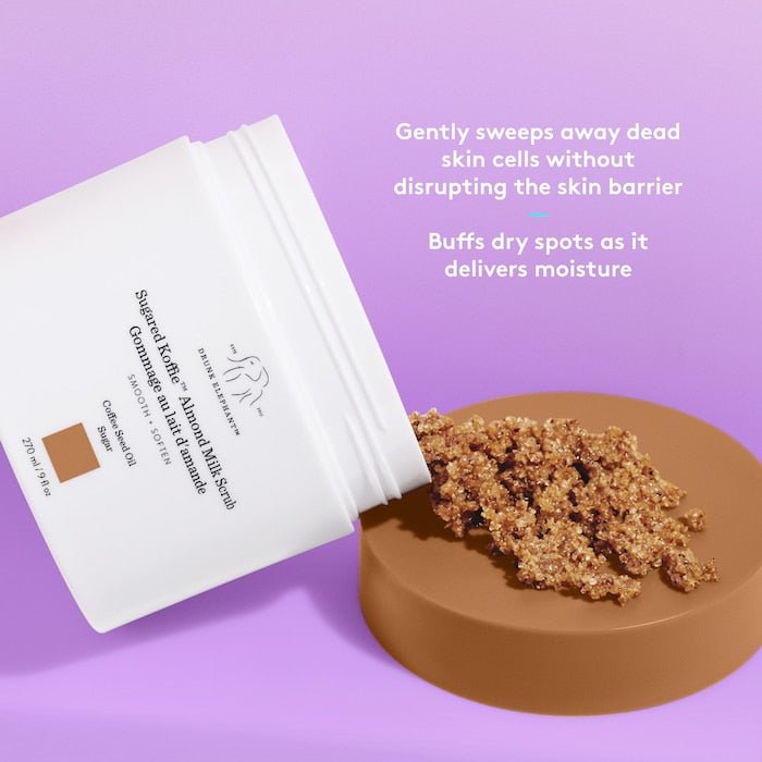 Drunk Elephant ‘Sugar Koffee’ Seed Oil Almond Body Scrub 9 Fl oz - Give + GlowShower scrub