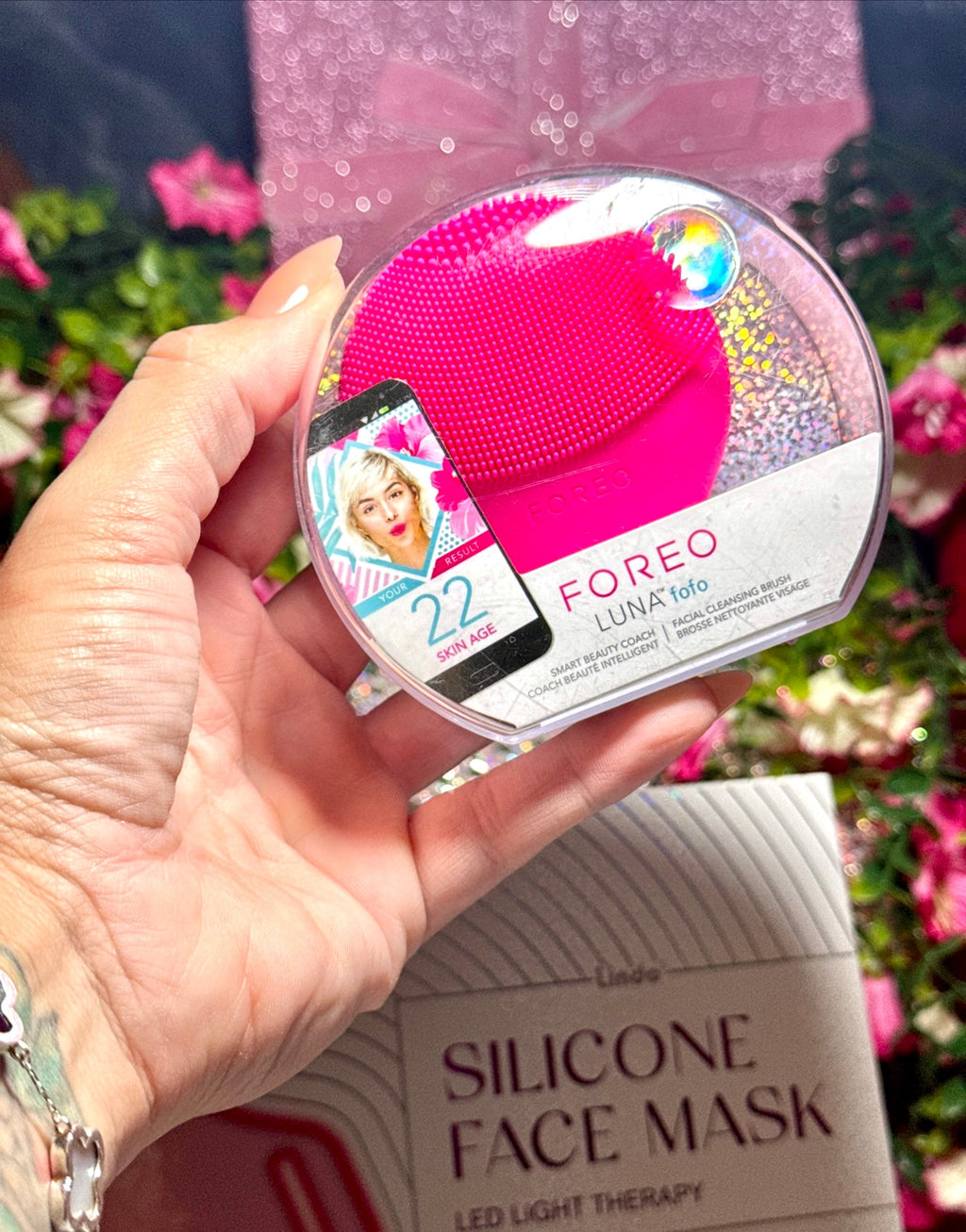 FOREO LUNA™ fofo + LED Silicone Face Mask + Peter Thomas Roth Water Drench Luxury Skincare Sephora Brand Name Lot🎁 - Give + GlowMini Glow Lots