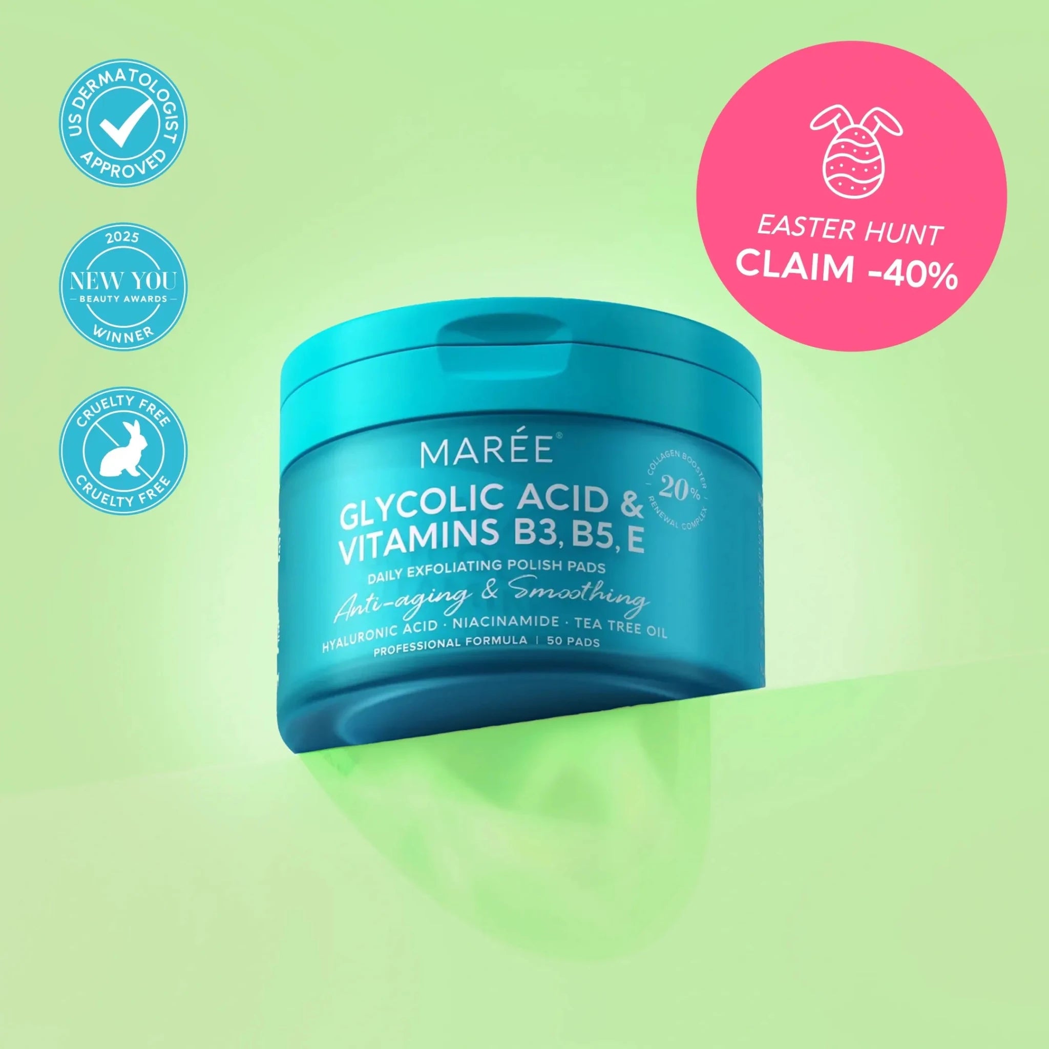 Glycolic Acid Exfoliating Pads - Give + GlowYouth Saving Treatments