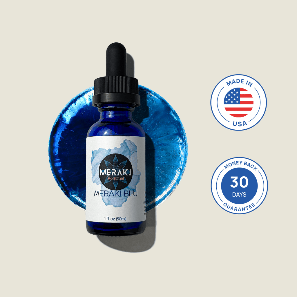 Meraki Blu USP Grade Methylene Blue 150mg - Give + GlowYouth Saving Treatments