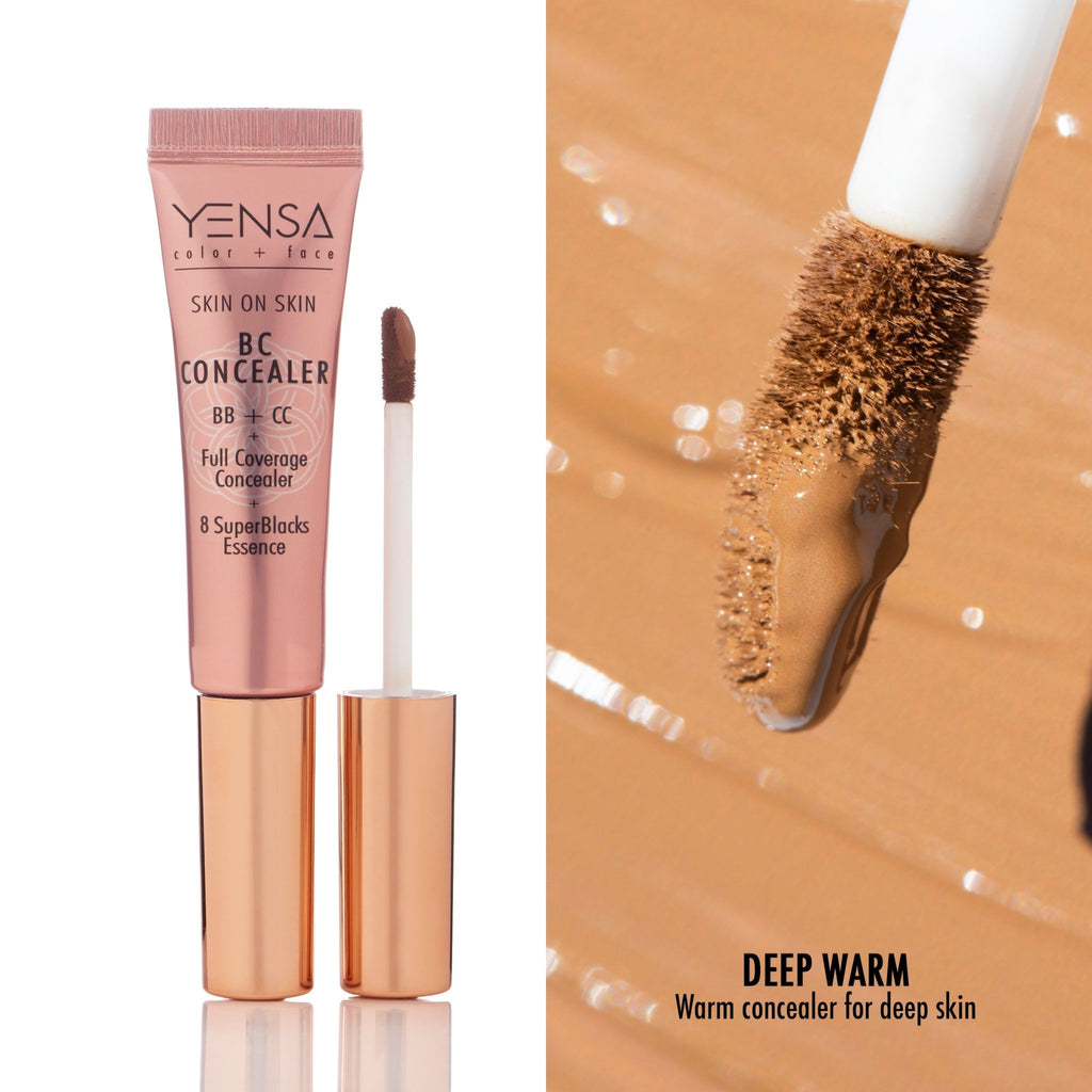 Skin On Skin BB + CC Full Coverage Hyaluronic Serum Concealer - Give + GlowMakeup