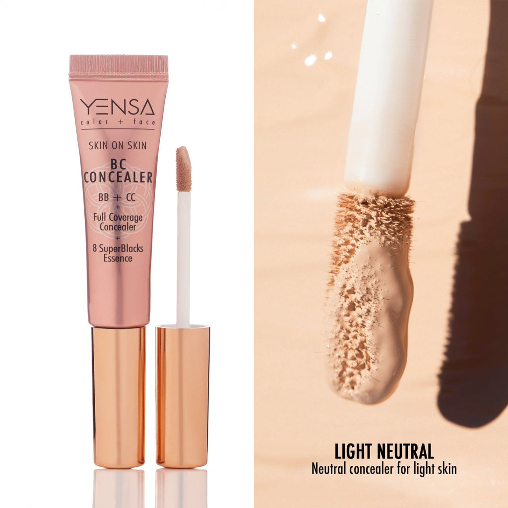 Skin On Skin BB + CC Full Coverage Hyaluronic Serum Concealer - Give + GlowMakeup