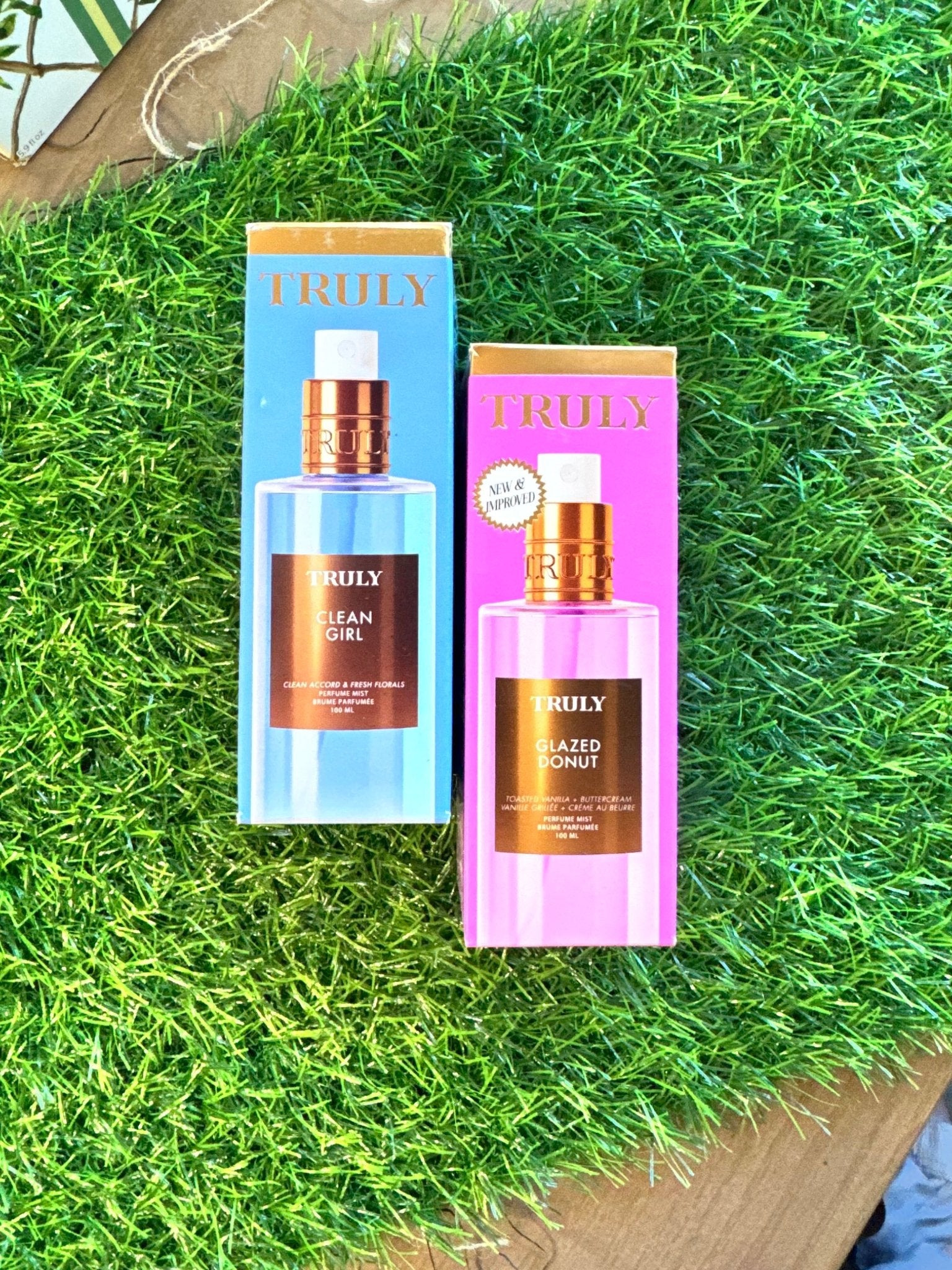 Truly Beauty Glazed Donut & Clean Girl Perfume Mists lot of 2 - Give + GlowBody Spray